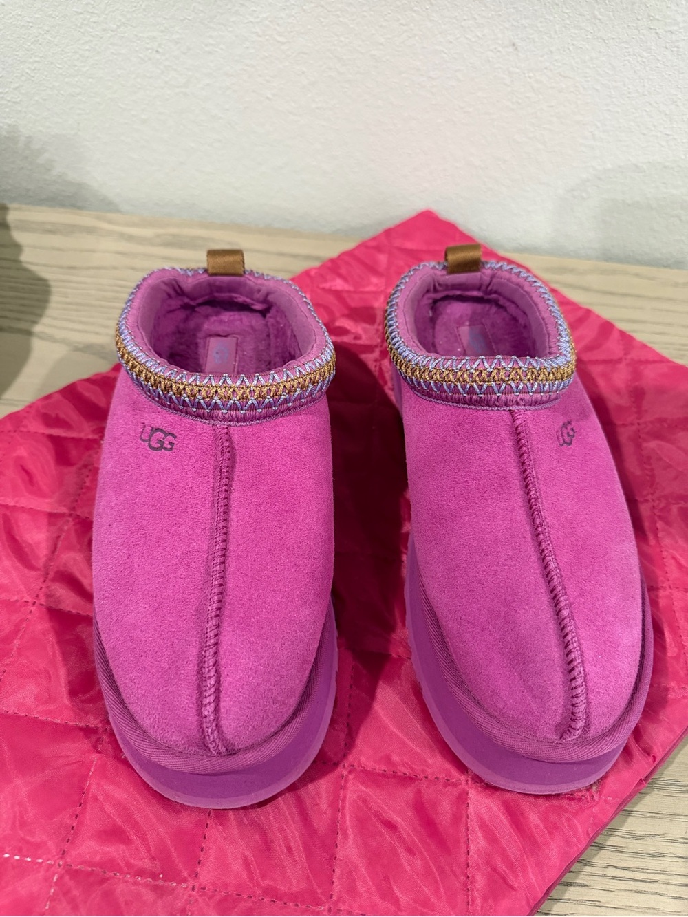 UGG Tazz platform slipper-mangosteen